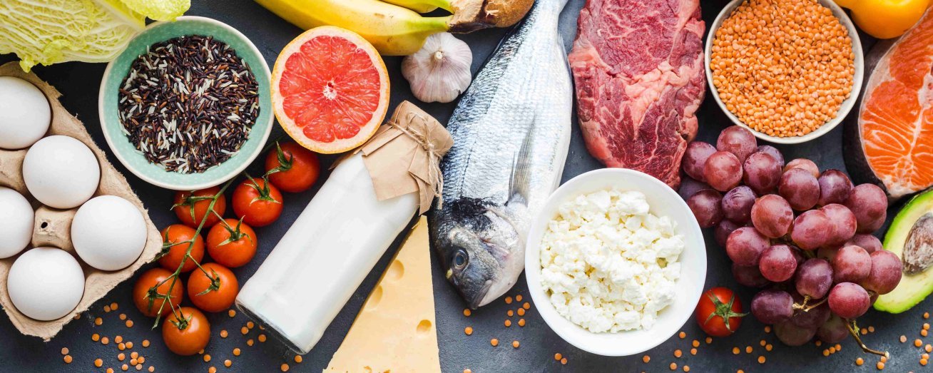 Fisch Fleisch Milchprodukte Obst Gemüse