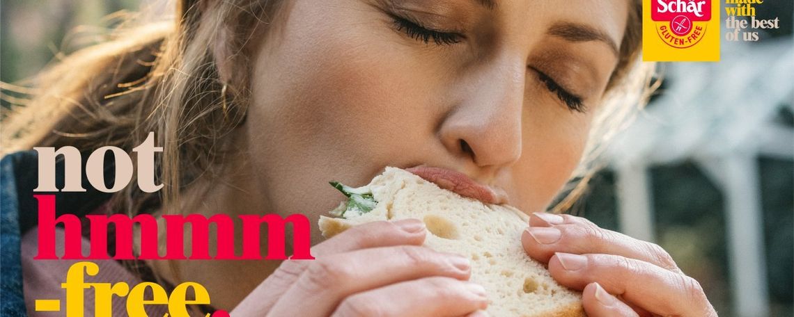 Gluten-free, not hmmm free: Schär betont mit Ironie unser Engagement für genussvolle Momente